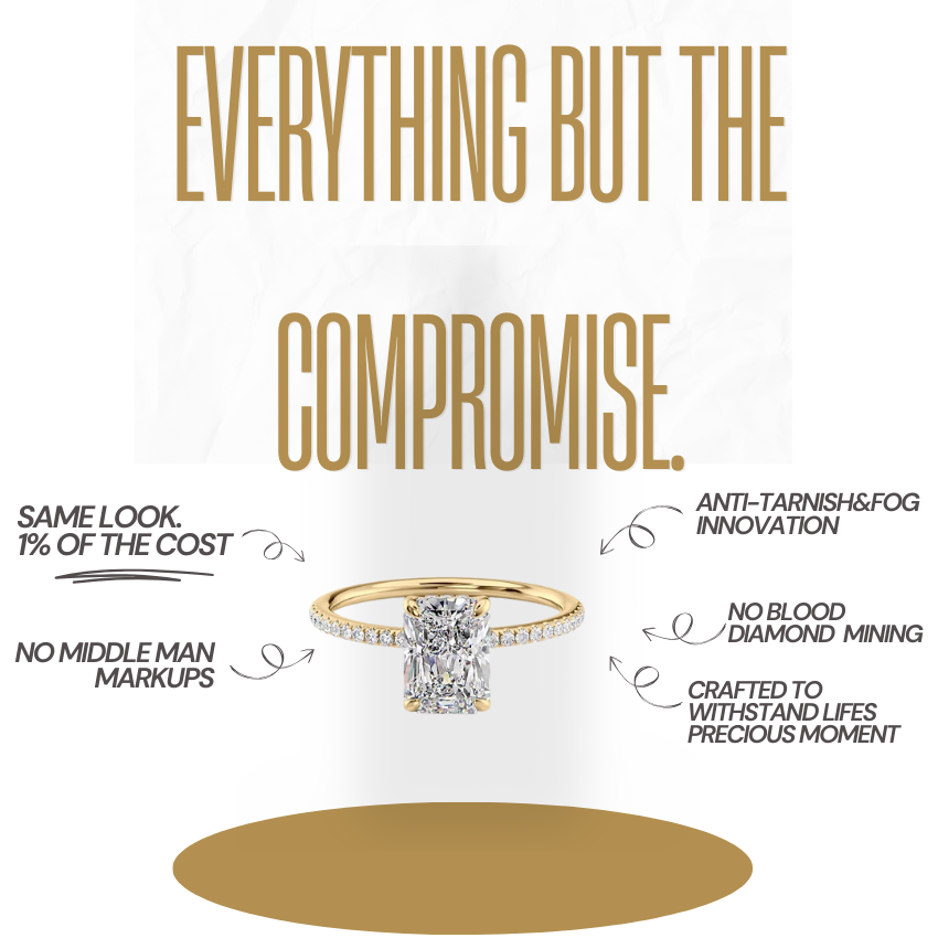 Éclat Étoilé Amour Moissanite Ring