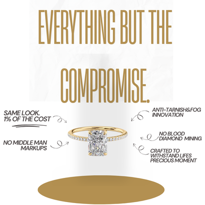 Éclat Étoilé Amour Moissanite Ring