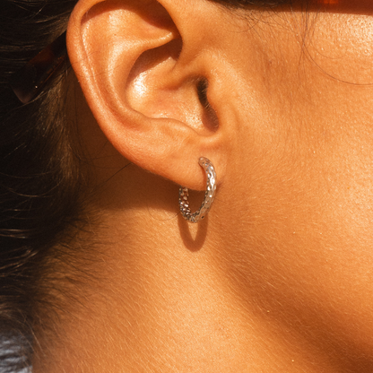 Hammered Hoops Earrings