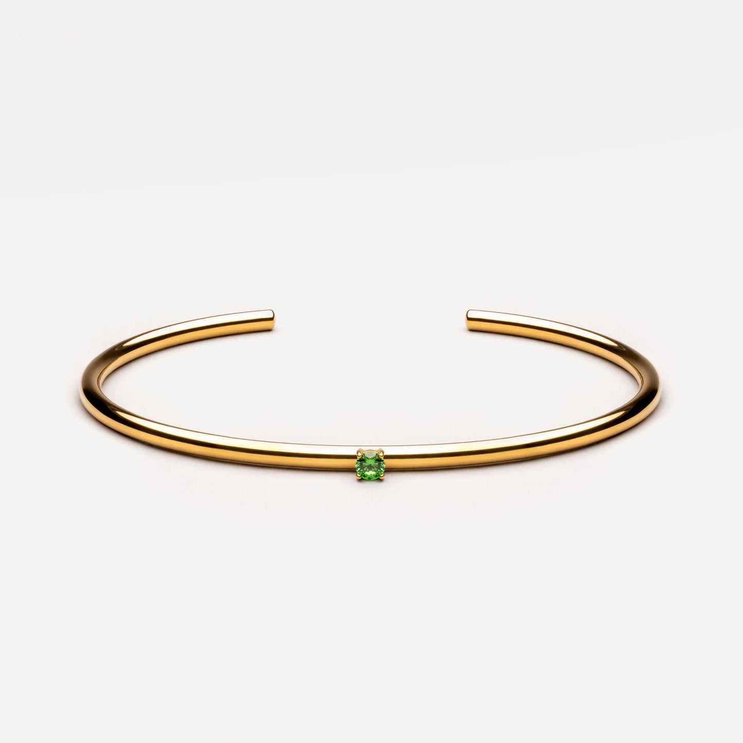 Thin Emerald Cuff