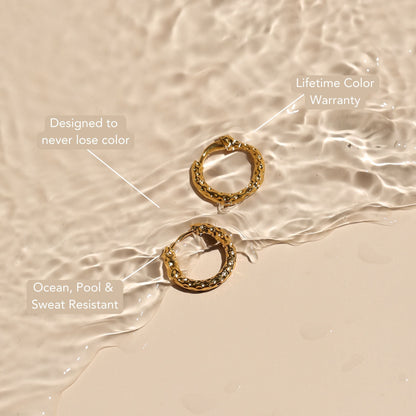 Hammered Hoops Earrings