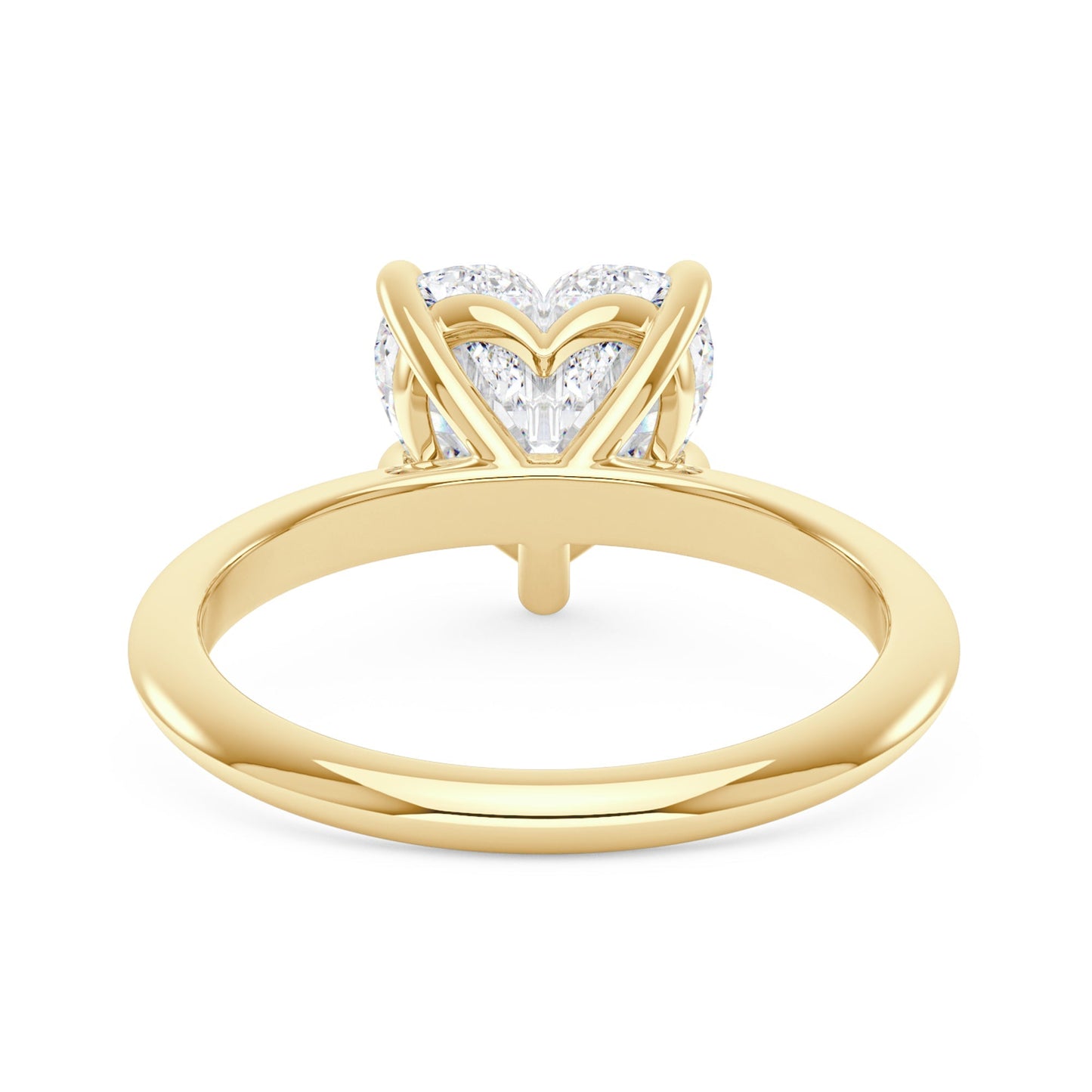 Heart Shaped Moissanite Solitaire Ring