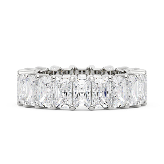 The Elara Radiant Cut Moissanite Band