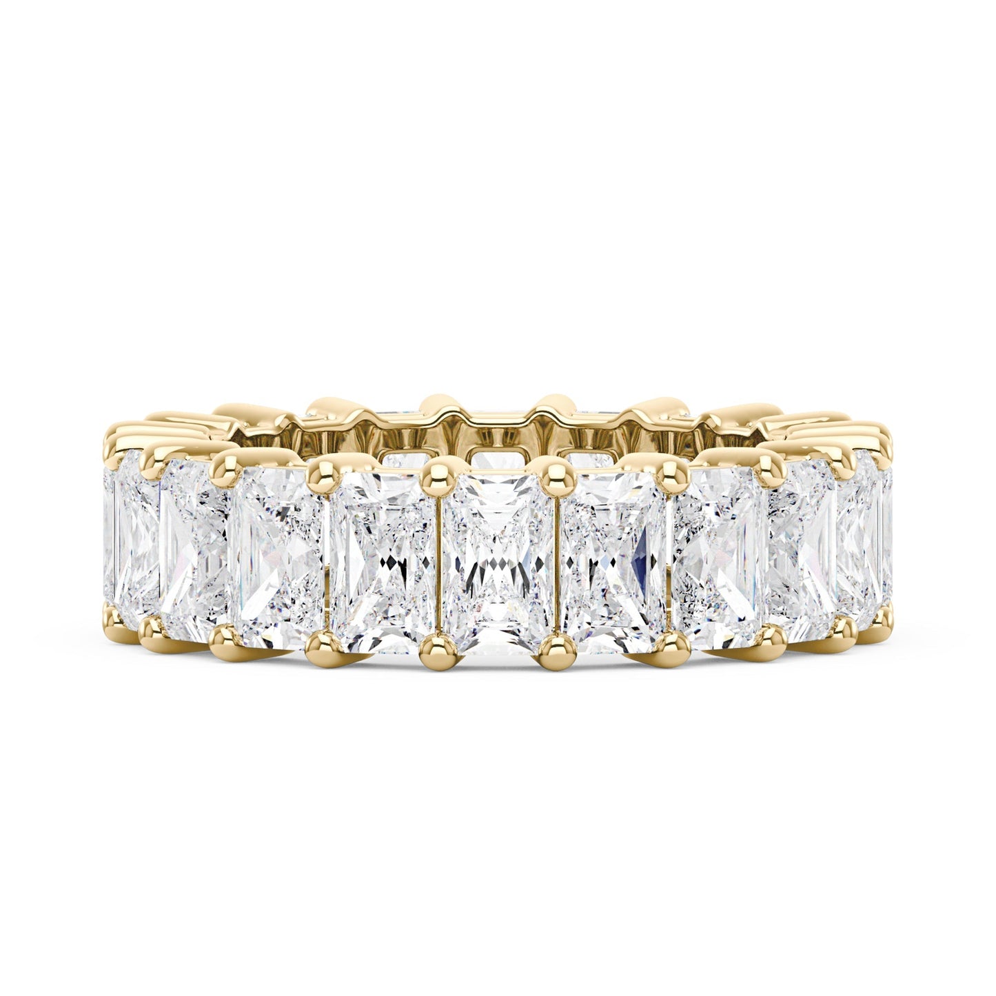 The Elara Radiant Cut Moissanite Band