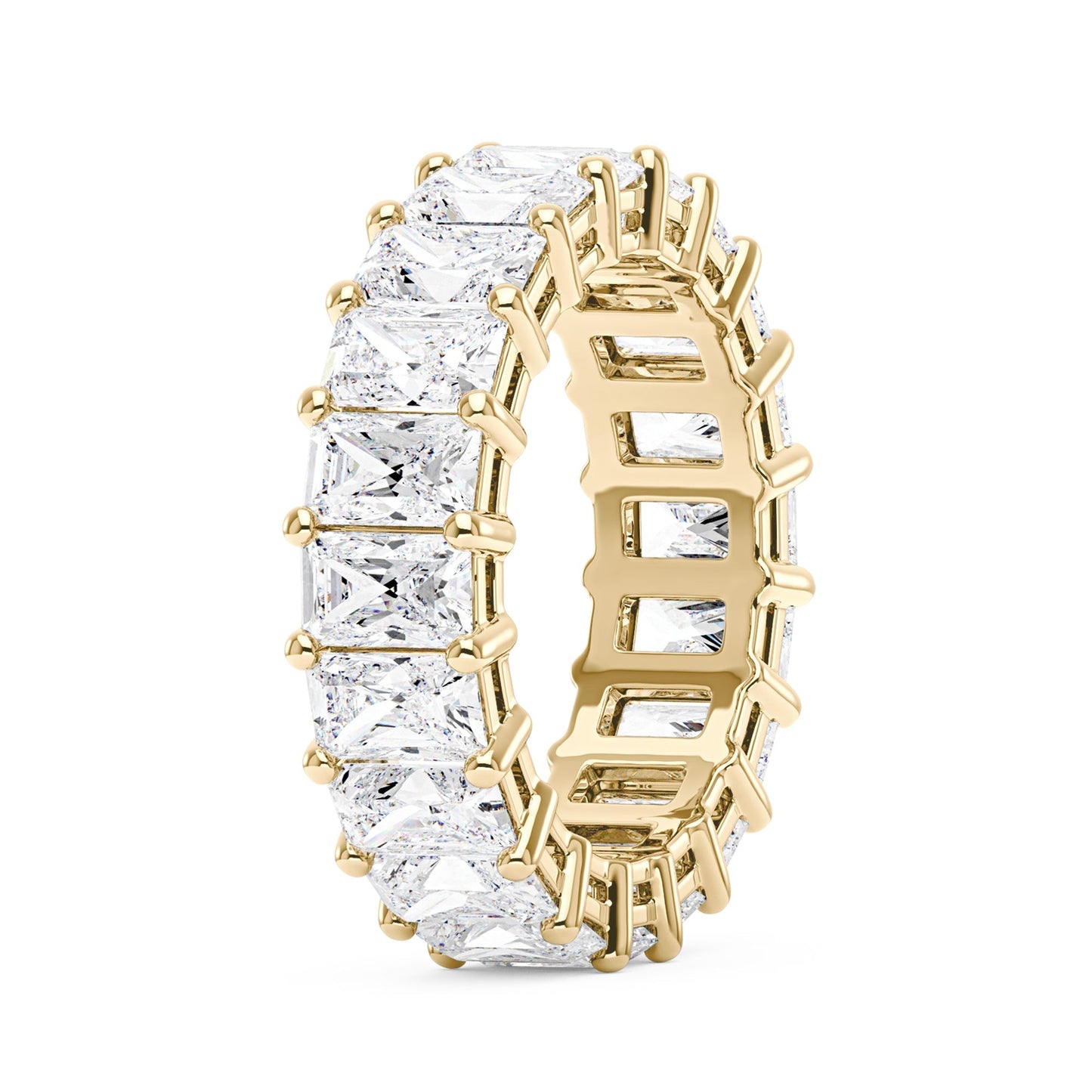 The Elara Radiant Cut Moissanite Band
