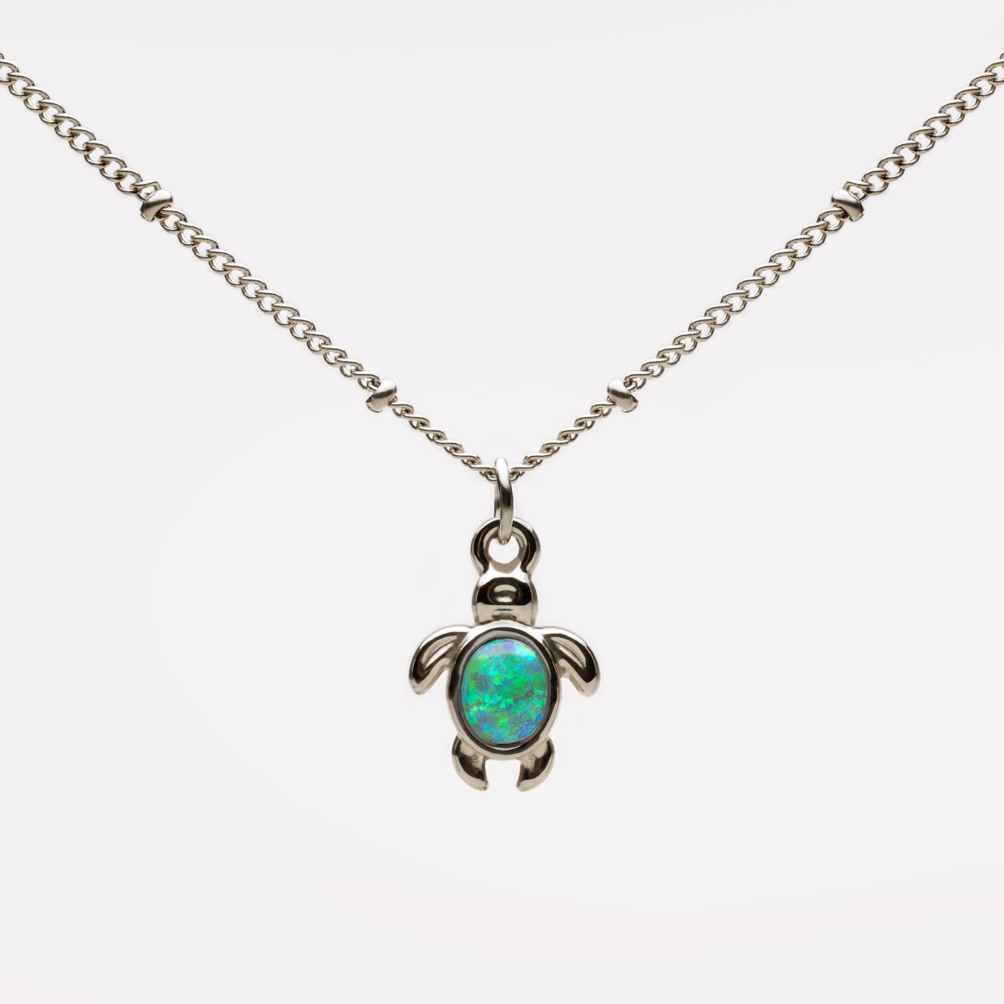 Opal Turtle Necklace