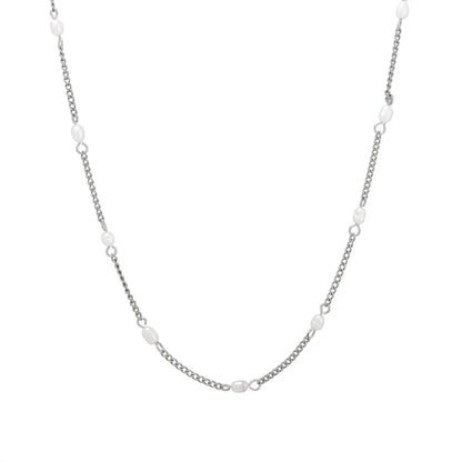 Dainty Gold Pearl Choker