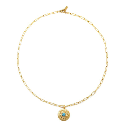 Turquoise Evil Eye Necklace