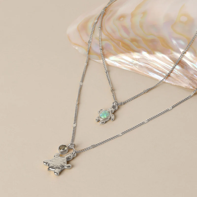 Opal Turtle Necklace