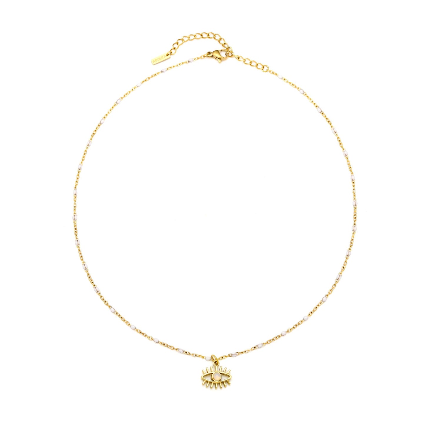 Opal Evil Eye Necklace