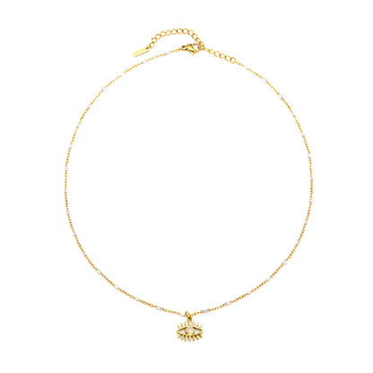 Opal Evil Eye Necklace